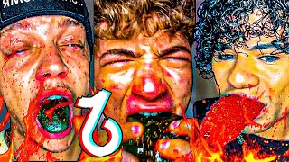 EXTREME Spicy Food TikTok Compilation 16 🥵🌶 [upl. by Morna]