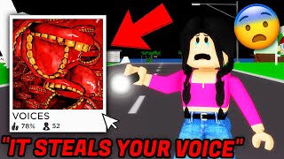 This CREEPY ROBLOX GAME STEALS YOUR VOICE on BROOKHAVEN [upl. by Farrison]