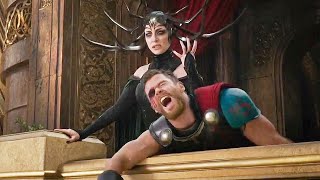 Thor Ragnarok Hela vs Thor 1st Fight Thor lost his 1 eye in Hindi [upl. by Georgine]