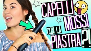 CAPELLI MOSSI CON LA PIASTRA in MENO DI 5 MINUTI  TRUCCHETTI CAPELLI BACK TO SCHOOL 2019 [upl. by Runck421]