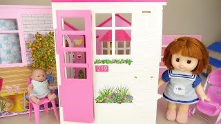 Baby doll house bed and washing room play baby Doli house [upl. by Nalym]