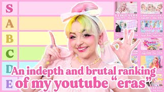 Ranking My Youtube “Eras” To Celebrate 10 Years 💕 [upl. by Aratahs]