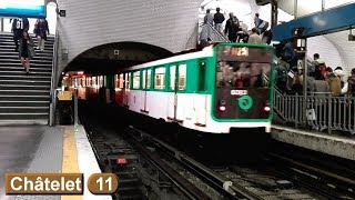 Châtelet  Ligne 11  Métro de Paris  RATP MP59 [upl. by Annav]