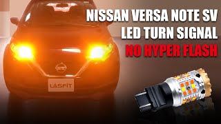 No Hyper Flash Switchback LED Turn Signal Install  2017 Nissan Versa Note SV [upl. by Cathy76]