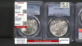 1922 Peace Dollar  Philadelphia  PCGS 63 [upl. by Henarat]