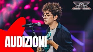 Lemozione di Fabio sul palco di X Factor 2023 AUDIZIONI [upl. by Helbon249]