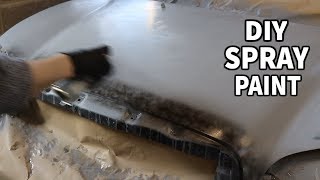 How to Paint Your Car using Rattle cans Paintjob [upl. by Aileno]