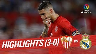 Resumen de Sevilla FC vs Real Madrid 30 [upl. by Grand]