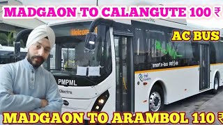 Madgaon Railway Station To Calangute  Madgaon Railway Station To Arambol  Goa Local Bus Services [upl. by Harms685]