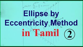 Ellipse Eccentricity method 2  தமிழில் [upl. by Areemas]