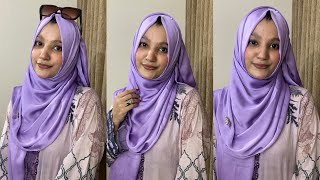 Silk Hijab Tutorial 2024 Tahmina Shova [upl. by Namien]