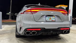 Making My Kia Stinger GTLine LOUDER Muffler Delete amp Vibrant Resonators  Brotherly Reviews [upl. by Neehsas]