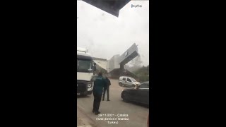 Fierce apocalyptic storm causes damages in Turkey Lodos Fırtına [upl. by Bertle]