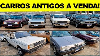 MUITOS CARROS ANTIGOS A VENDA Anos 70 80 90 e 2000 [upl. by Aliuqahs]