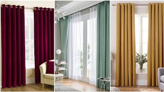 Elegant Plain Curtain Designs Parda Designs For Bedroom Curtain Ideas For Window [upl. by Hgielra114]