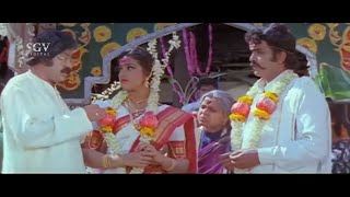 Meena Marries Village Man Ravichandran Against Mother Will  Best Scene  Putnanja Kannada Movie [upl. by Annehcu]