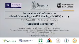 Inaugural CeremonyInternational Conference On Global Criminology And Victimology ICGCV  2024 [upl. by Onailerua91]