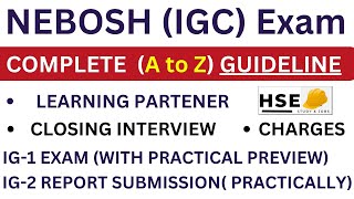 NEBOSH Exam complete guideline  How to pass Nebosh IGC  What is Nebosh IGC  Fees Duration jobs [upl. by Hagi]