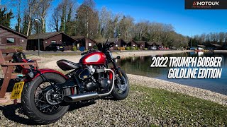 First Ride Review 2022 Triumph Bobber Goldline Edition  The Best Bobber [upl. by Gorga759]