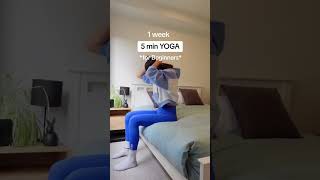 DAY 6 5 min EVERYDAY YOGA to improve flexibility yoga shorts [upl. by Warton]