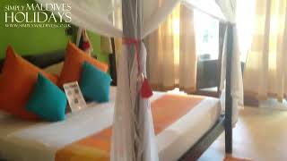 Vilamendhoo Beach Villa pre refurbishment Room Tour [upl. by Orna]