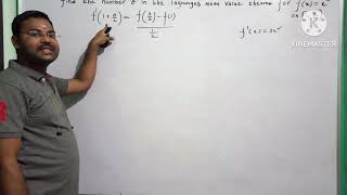 problem on lagranges mean value throremmaths naresh eclass [upl. by Mavra]