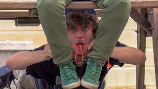 Tying Peoples Shoes Prank [upl. by Greenburg853]