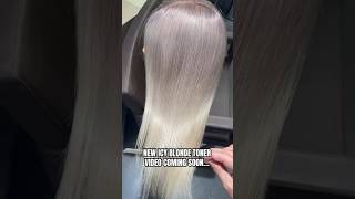 A study of ICY BLONDE TONERS featuring Redken ​⁠ shadeseq  coming soon… haircolor [upl. by Eissalc]