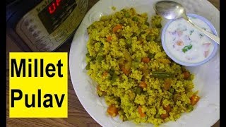 Millet Pulav  How to make millet pulav  Instant pot recipe  Breakfast recipe [upl. by Cirillo]