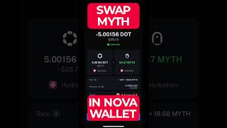 Swap MYTH Tokens – Nova Wallet [upl. by Gualterio]