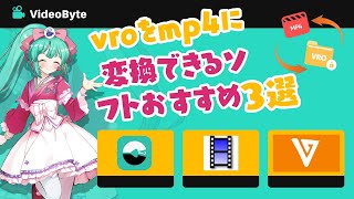 VROをMP4に変換できるソフトおすすめ3選【2024最新】 [upl. by Wylie]