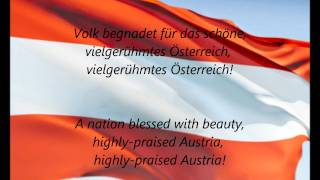 Austrian National Anthem  quotBundeshymnequot DEEN [upl. by Hylton]