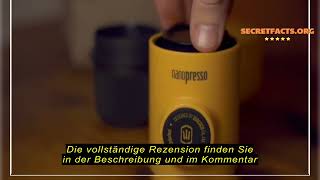 Produktbewertung WACACO Nanopresso Tragbare Espressomaschine UpgradeVersion von Minipresso 18 Ba [upl. by Dittman]