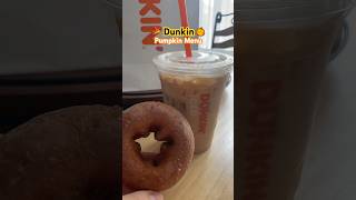 Dunkin Pumpkin Menu 🎃‼️ foodshorts foodiereview foodvlog dunkindonuts pumpkin [upl. by Siuqramed]