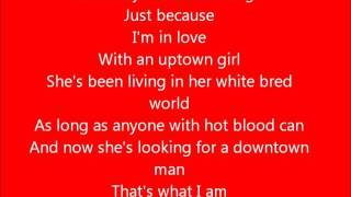 Glee  Uptown Girl  Lyrics [upl. by Jack]