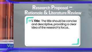 Research Proposal Rationale amp Literature Review  Research Methods in Education  EDU407Topic189 [upl. by Reviere]