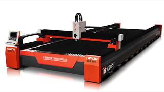 TF gantry fiber laser cutting machine 6KW from TAYOR [upl. by Anez666]