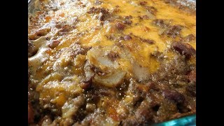 Southern Hamburger and Potato Casserole easy recipe [upl. by Jorrie]