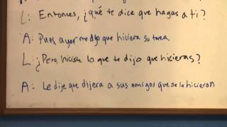 Spanish Lesson quotTo maketell someone to do somethingquot [upl. by Atilegna]