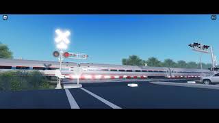 ROBLOX Railfanning at Thomasville NC S40E93 Amtrak Carolinian [upl. by Harrie]