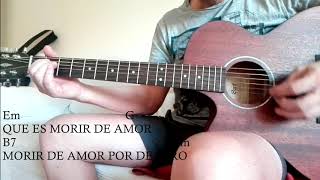 Tutorial TodoguitarraMorir de amorMiguel Bose [upl. by Ahsitneuq708]