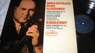 Kabalevsky Violin Concerto  David Oistrakh [upl. by Oiramal]