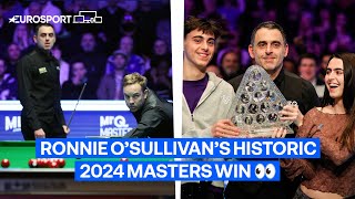 No Filter Access All Areas Ally Pally  Ronnie OSullivan v Ali Carter  The Masters Final 2024 🎥 [upl. by Shoemaker643]