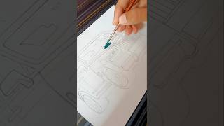 Rolls Royce Drawing Part 1 ✨ art drawing howto easy sketch painting rollsroyce car shorts [upl. by Zoldi665]