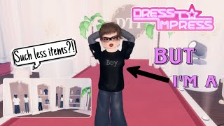 Dress to Impress BUT I’m a BOY👱‍♂️dresstoimpress dti roblox gameplay [upl. by Cosenza]