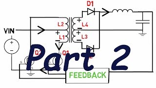 How to design a Push pull converter  part 2  working of push pull converter  simulation [upl. by Rocca]