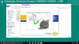 Instalação de scanners wifi Kodak i1150WNi1190WN  USB [upl. by Eibba]