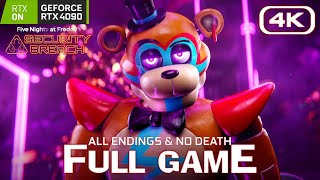 FNAF Security Breach  RTX FULL GAME Walkthrough ALL ENDINGS No Death 4K 60FPS RTX 4090 [upl. by Odilia21]