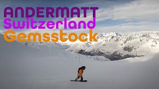 Andermatt ski resort Gemstock from top to bottom [upl. by Filide]