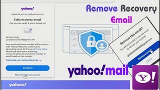 How to remove recovery email from Yahoo mail [upl. by Cohbert]